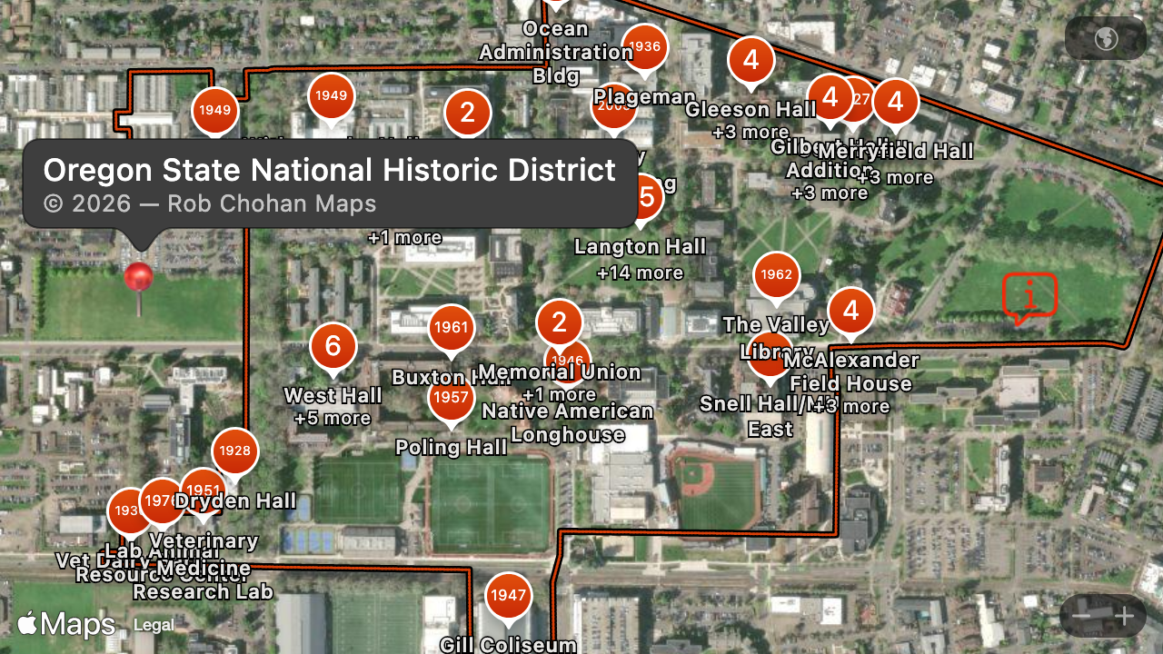 Oregon State University’s campus was designated a National Historic District in 2008.